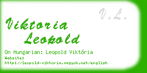 viktoria leopold business card